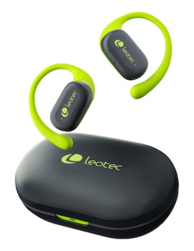 LEOTEC EARPHONES OPEN AIR ZENITH SPORT GRIS-LIMA