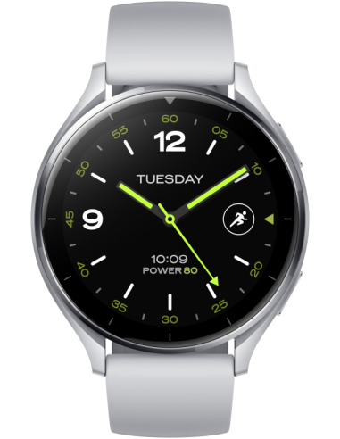 SMARTWATCH XIAOMI WATCH 2 4G SILVER CASE WITH GRAY TPU STRAP