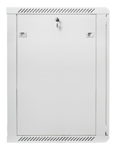 ARAMRIO LANBERG MURAL RACK 19" 18U 600X600 FLAT PACK V2 PUERTA CRISTAL GRIS