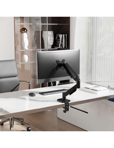 SOPORTE MESA GIRA INCL MONITOR 9KG 1 BRAZO 17-32 NEGRO AISENS DT32TSR-355