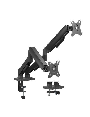 SOPORTE MESA GIRA INCLI MONITOR 9KG 2 BRAZOS 17-32 NEGRO AISENS DT32TSR-357