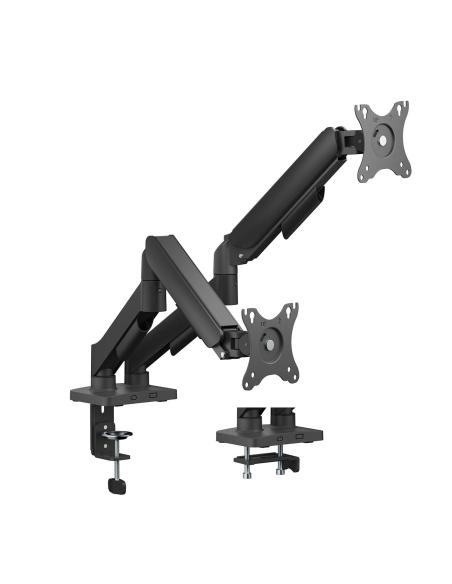 SOPORTE MESA GIRA INCLI MONITOR 9KG 2 BRAZOS 17-32 NEGRO AISENS DT32TSR-357