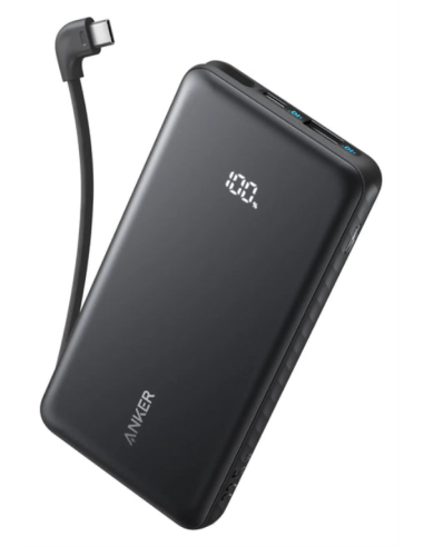POWERBANK ANKER 10000 MAH 30W CON CON CABLE USB-C INTEGRADO