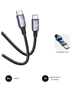CABLE PLUS 100W C-C 2M BLACK