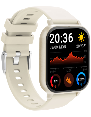 SMARTWATCH DENVER BLUETOOTH CON FRECUENCIA CARDIACA Y PRESION ARTERIAL BLANCO