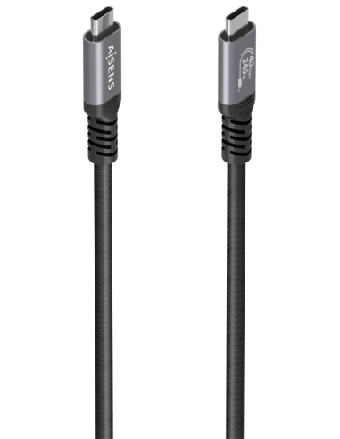 CABLE USB4 AISENS GEN3x2 40GBPS 8K60HZ 5A 48V 240W E-MARK C/M-C/M 0.5M