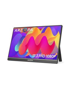 MONITOR PORTATIL ARZOPA A1M / 17.3" / FULL HD 60 Hz / IPS / MINI HDMI / PANTALLA EXTERNA 2XUSB-C / ALTAVOCES INTEGRADOS / 697511