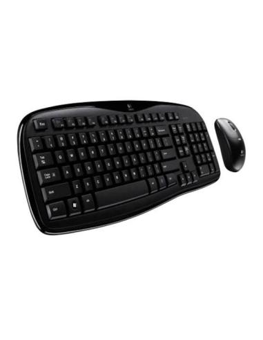TECLADO + RATON LOGITECH DESKTOP MK250 INALAMBRICO BLACK / 920-013543