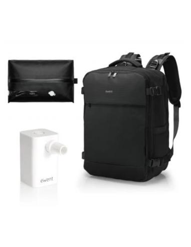 Ewent mochila viaje imperm. 24lcarga usb-a/c 16.1"