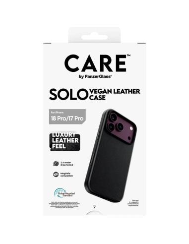 Care veganleathercase black magsafe ip 18pro 17pro