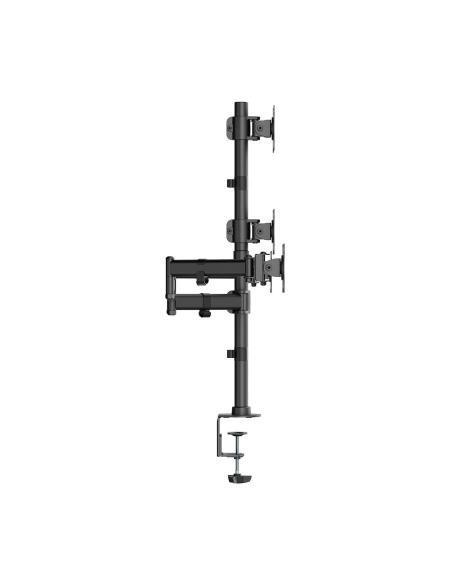 SOPORTE MESA GIR INCL 4 MONITORES 8KG 4 PIV 2 BRA 13-27 NEGRO AISENS DT27TSR-379