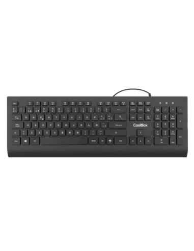 Coolbox teclado flatpro usb 1.8m silencioso