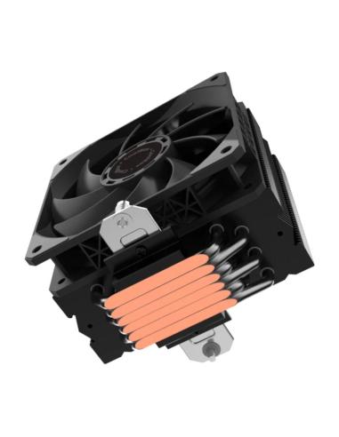 Coolbox disipador cpu 6 heatpipes 240w tdp negro