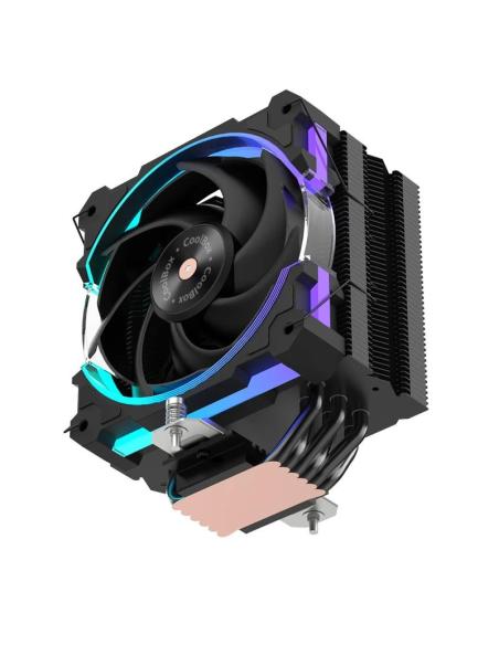 Coolbox gaming disipador cpu 6 heatpipes 240w argb