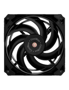 Coolbox gaming ventilador v12 pwm aux 12cm negro