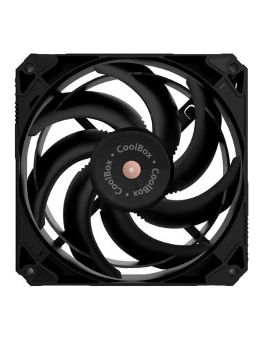 Coolbox gaming ventilador v12 pwm aux 12cm negro