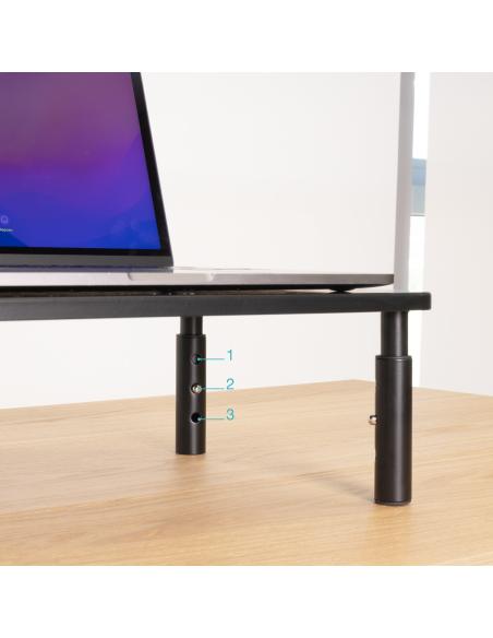 SOPORTE ELEVADOR PARA MONITORES NEGRO TOOQ TQMR081