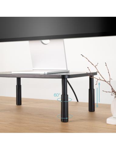 SOPORTE ELEVADOR PARA MONITORES NEGRO TOOQ TQMR086