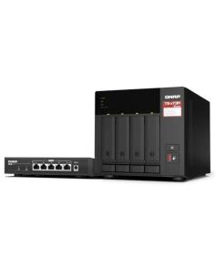 Qnap ts-473a-sw5t bundle nas 4xhdd-bay + switch