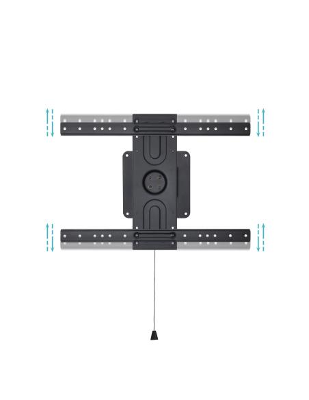 SOPORTE PARED 37-80 ROTACION 360° NEGRO TOOQ LP3780F-R