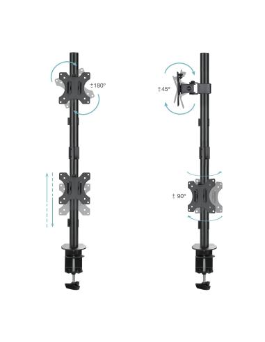 SOPORTE MESA PANT. GIRA INCLI 2 BRAZOS 13-32 VERTI TOOQ DB1233TNV-B