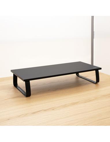 SOPORTE ELEVADOR MADERA PARA MONITORES NEGRO TOOQ TQMR111