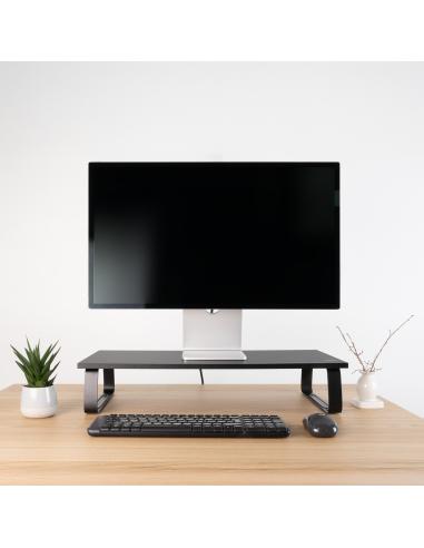 SOPORTE ELEVADOR MADERA PARA MONITORES NEGRO TOOQ TQMR111