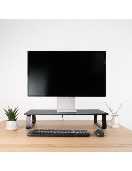 SOPORTE ELEVADOR MADERA PARA MONITORES NEGRO TOOQ TQMR111
