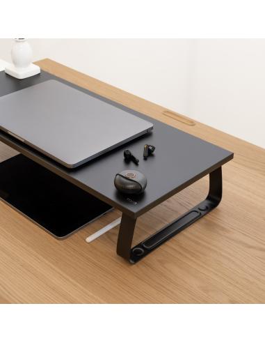 SOPORTE ELEVADOR MADERA PARA MONITORES NEGRO TOOQ TQMR111