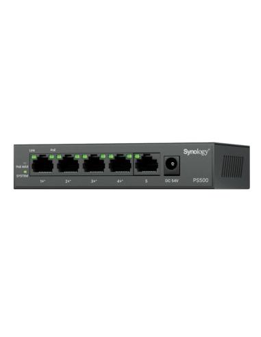 Synology ps500 switch 4xg poe+ 1xg 60w