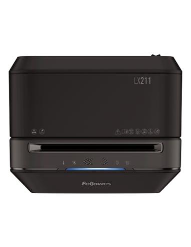 Fellowes destructora lx211 negra microcort 2x12mm