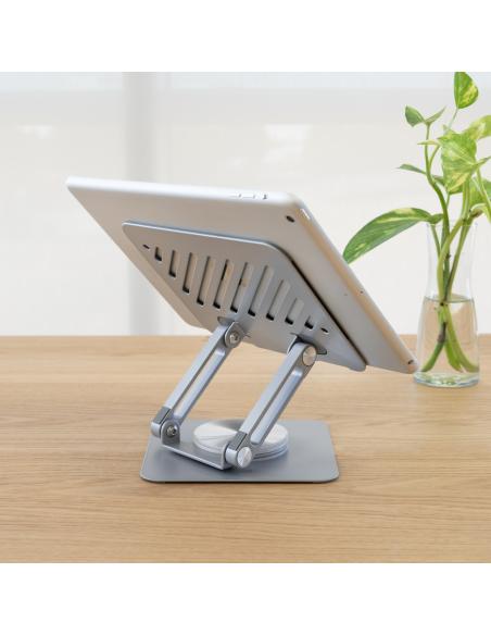 SOPORTE PLEGABLE 360° DISPOSITIVOS HASTA 13 PLATA TOOQ PH-NARVI-S