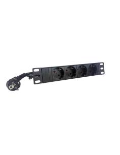 2lan regleta 10" 4 schukos sin interruptor