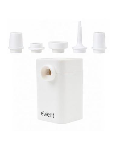 BOMBA VACIO PORTATIL EWENT PARA BOLSAS DE ROPA / 5 BOQUILLAS / FUNCIONA CON 6 PILAS AA / COMPACTA / P/N: EW5685
