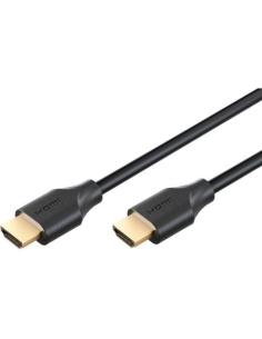 CABLE EWENT HDMI 2.2 ULTRA96 M-M / 2 M / 16K 60HZ / 96 GBPS / HDR / EARC / CONECTORES DORADOS / NEGRO / EC1378