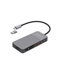 DOCKING STATION + CAJA M.2 EWENT 4K USB-C 3.2 8 EN 1 / ADAPTADOR USB-A / HDMI 4K 60HZ / 2xUSB-A 3.2 10GBS / USB-C 3.2 10GBS / US
