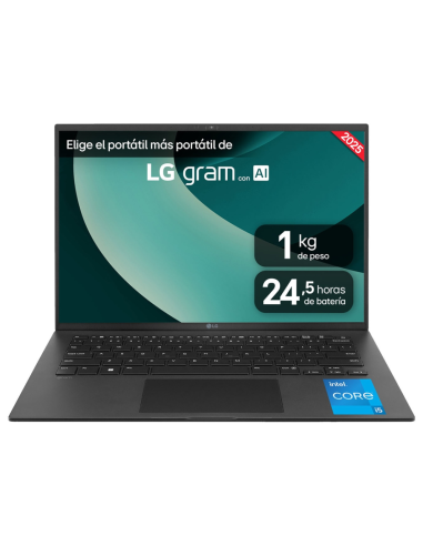 PORTATIL LG GRAM i5-1334U 8GB 256GB 14" FDOS
