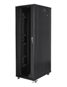 ARMARIO RACK LANBERG 19" 42U 800X1200 PUERTA DE CRISTAL FLAT PACK NEGRO