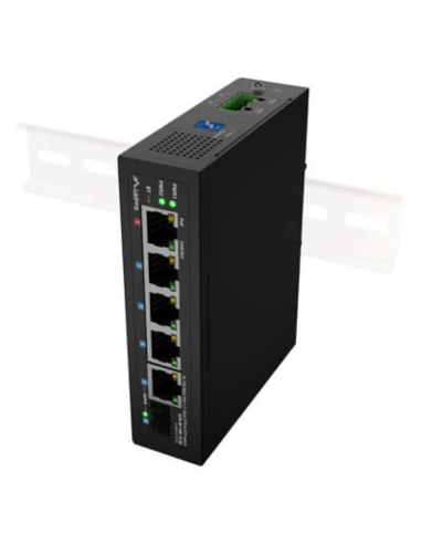 SWITCH LANBERG INDUSTRIAL POE 1XBT 3XAT SFP/ETH DIN FAST ETHERNET SIN GESTION