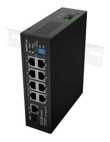 SWITCH LANBERG INDUSTRIAL POE 4XBT 4XAT SFP/ETH DIN FAST ETHERNET SIN GESTION