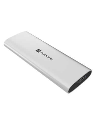 CARCASA SSD NATEC RHINO M.2 NVME LITE USB-C 3.2 GEN 2 PLATA ARTICO