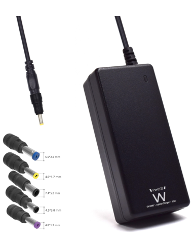 CARGADOR PORTATIL EWENT 65W COMPATIBLE HP 5 CONECTORES