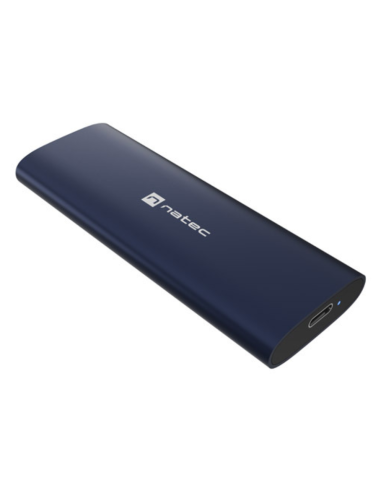 CARCASA SSD NATEC RHINO M.2 NVME LITE USB-C 3.2 GEN 2 ACERO NAVAL