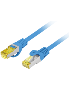 CABLE DE RED LANBERG LATIGUILLO CAT.6A S/FTP LSZH CU 3M AZUL FLUKE PASSED