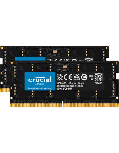 64GB Kit2x32GB DDR5-4800 SODIMM CrucialCrucial - DDR5 - kit