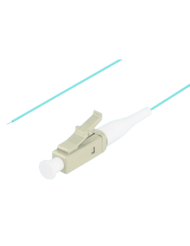 CABLE PIGTAIL FIBRA OPTICA LANBERG LC/UPC OM3 50/125 2M MULTIMODO AZUL TURQUESA