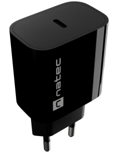 CARGADOR NATEC RIBERA 20W 1XUSB-C PD3.0 NEGRO