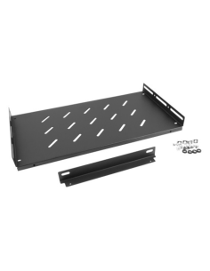 BANDEJA FIJA LANBERG 1U 483X220 MM HASTA 25 KG RACK DE 19" NEGRO