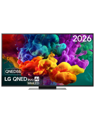 TV LG QNED EVO MINLED AI 55QNED86B6B 55" 4K UHD 144HZ SMART TV WEBOS DOLBY VISION