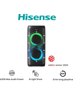 ALTAVOCES HISENSE PARTY THUNDER INALAMBRICOS 620W BLUETHOOT 5.4 LED